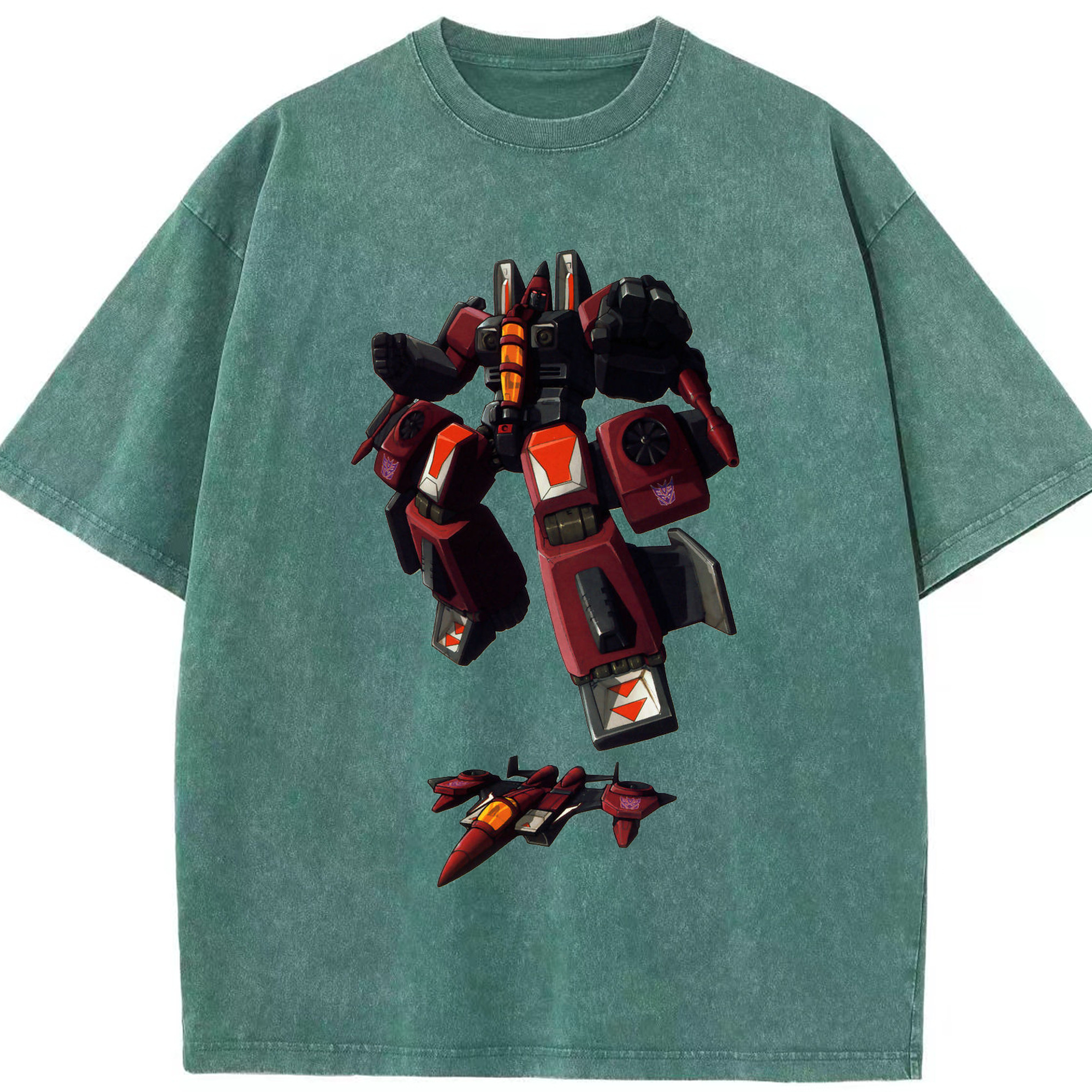 （画像用）  綿100% ヴィンテージ風 半袖Tシャツ（フロントプリント）